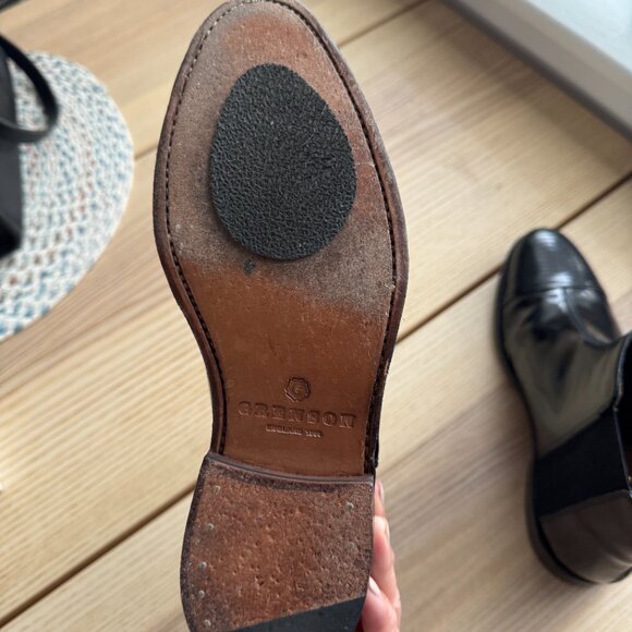 Grenson Women's black patent leather chelsea boots - Picture 5 of 9